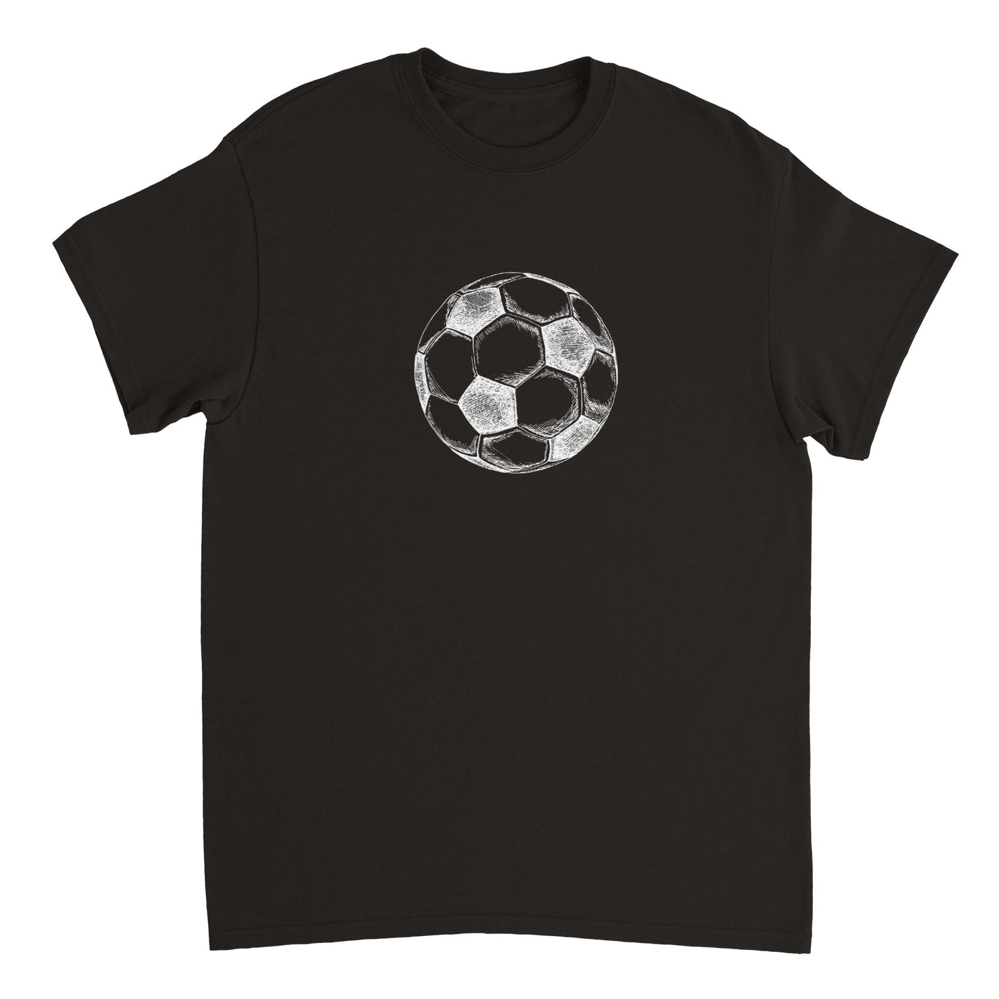 Heavyweight Unisex Soccer T-shirt BLACK