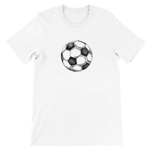 Premium Unisex Soccer T-shirt WHITE